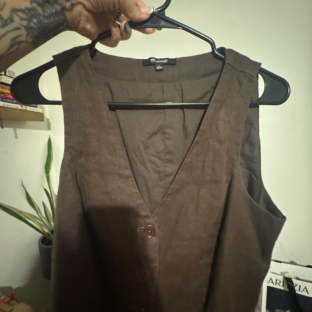 Madewell Chocolate Brown Vest